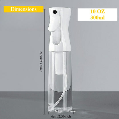 Conjunto de 1 Frasco Spray de Névoa Contínua - Pulverizador de Névoa Ultrafina | Frasco Spray de Água para Cabelo | Frascos Spray para Cabelo para Estilização, Limpeza, Salões de Beleza - 200 ml/300 ml