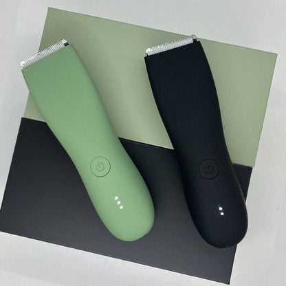 Aparador de pelos corporais masculino, aparador de pelos pubianos, lâmina de cerâmica substituível, barbeador elétrico à prova d'água.