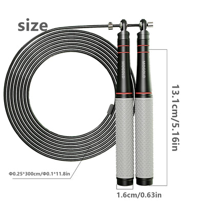 Corda de pular de alta velocidade, corda ajustável resistente, design leve, rotação suave com rolamento de esferas, adequada para treinamento de CrossFit.