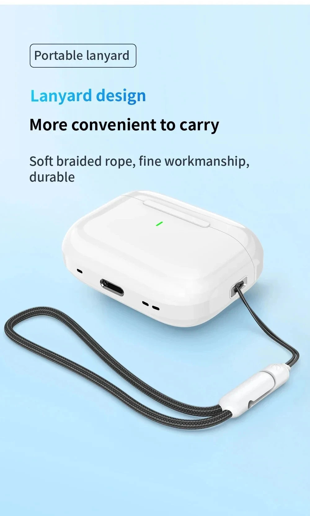 Fone de ouvido Bluetooth sem fio Air Pro5 TWS Max com estojo, cancelamento de ruído, compatível com iPhone e Android.