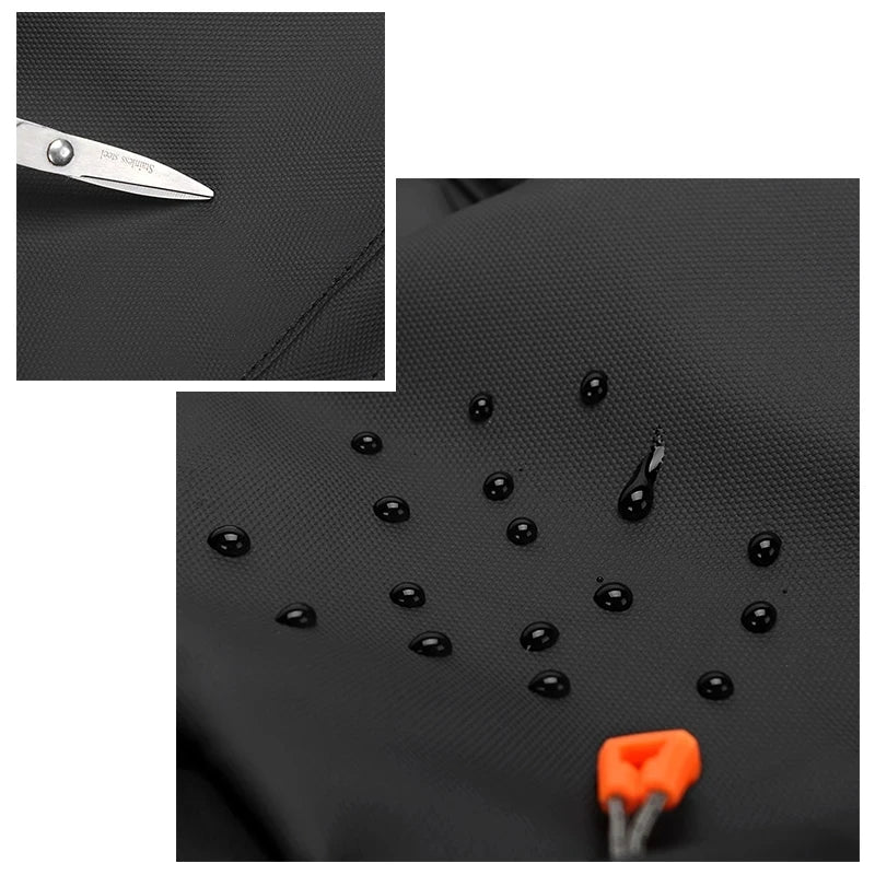 Mochila masculina de luxo, de alta qualidade, com grande capacidade e material impermeável. Ideal para viagens, estudos e treinos. Design moderno, confortável e resistente, perfeita para o dia a dia.