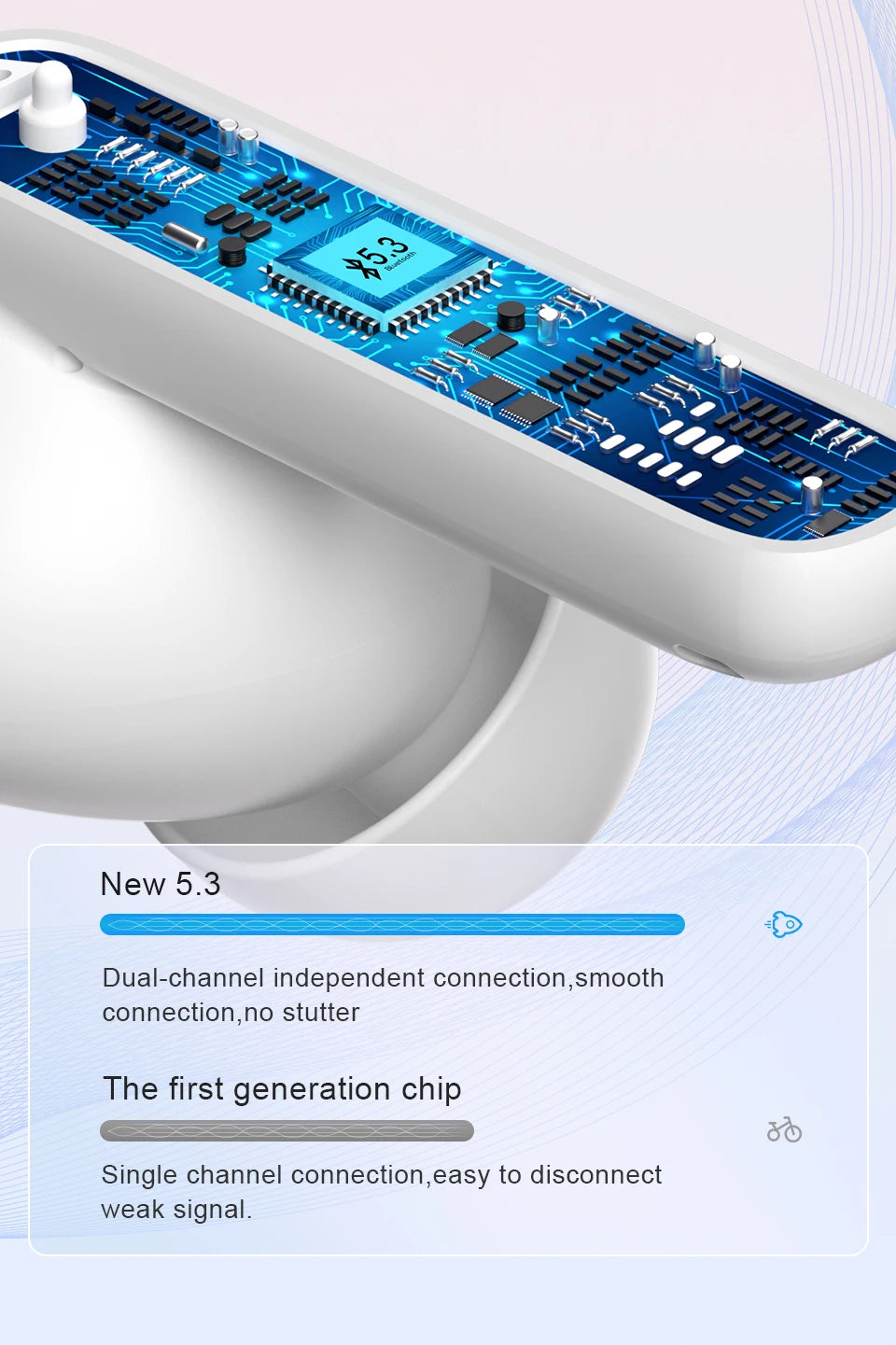 Fones de ouvido sem fio QCY T13 ANC Bluetooth 5.3 com cancelamento de ruído ativo, 4 microfones, fone de ouvido intra-auricular para jogos.