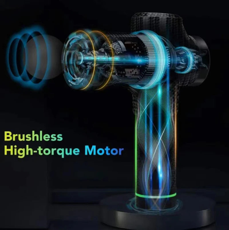 Pistola de Massagem Phoenix A2 para Relaxamento Muscular, Massageador de Tecido Profundo, Terapia Dinâmica, Vibrador, Modelagem Corporal, Alívio da Dor, Massageador para Costas e Pés