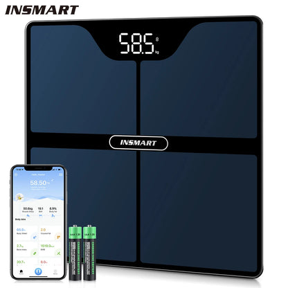 Balança Digital INSMART Personal Body Balance Inteligente para Adultos até 180kg com Medição de Gordura Corporal e Bioimpedância.