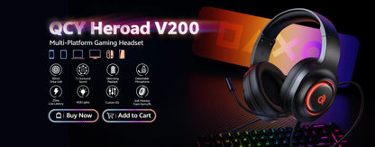 Fones de ouvido sem fio QCY H3 ANC Bluetooth 5.4 com áudio de alta resolução, cancelamento de ruído ativo híbrido de 43dB e bateria de 60h.