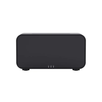 Umidificador de ar com difusor de óleos essenciais e aromas, mini umidificador doméstico com chama, difusor de fragrâncias para aromaterapia com luz noturna para ambientes.