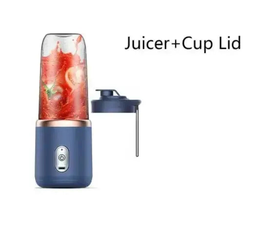 Liquidificador de suco portátil recarregável HOMEFISH, copo pequeno para suco, multifuncional para uso doméstico e externo, prepara até 2 xícaras de suco.