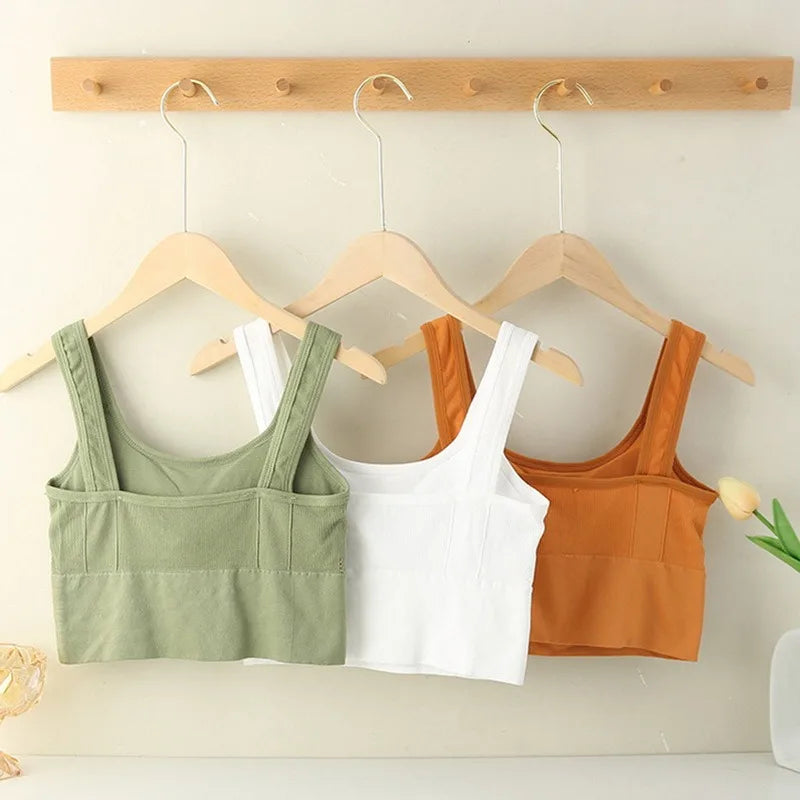 Sutiã esportivo respirável, antitranspirante, top fitness feminino sem costura, top cropped à prova de choque, sutiã esportivo push-up para academia e treino.