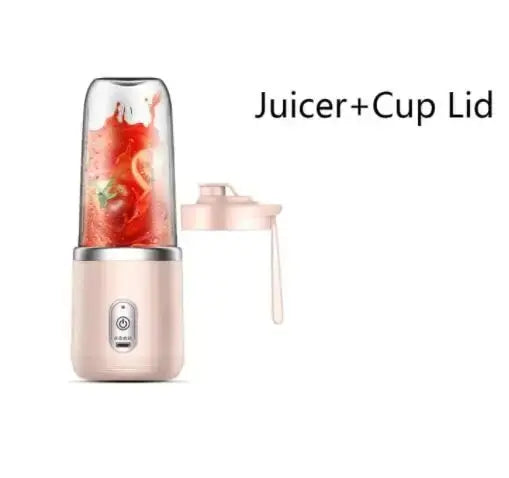 Liquidificador de suco portátil recarregável HOMEFISH, copo pequeno para suco, multifuncional para uso doméstico e externo, prepara até 2 xícaras de suco.