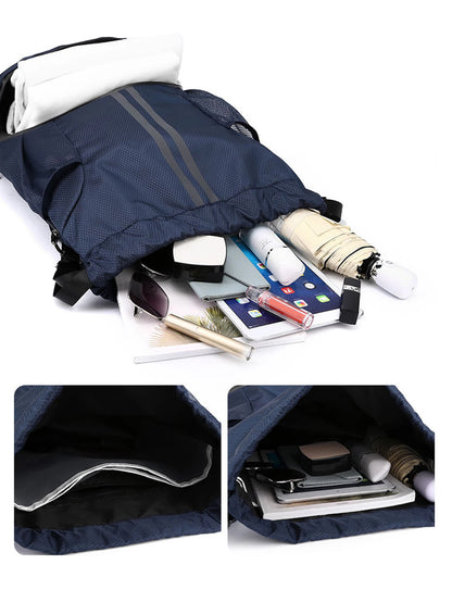 Mochila para basquete, mochila para natação, mochila feminina com divisórias para itens secos e molhados, mochila esportiva, mochila com cordão para treino e fitness.