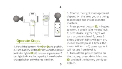 Pistola de Massagem Phoenix A2 para Relaxamento Muscular, Massageador de Tecido Profundo, Terapia Dinâmica, Vibrador, Modelagem Corporal, Alívio da Dor, Massageador para Costas e Pés