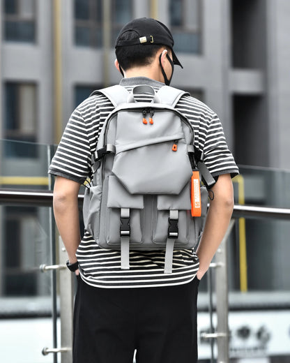 Mochila masculina de luxo, de alta qualidade, com grande capacidade e material impermeável. Ideal para viagens, estudos e treinos. Design moderno, confortável e resistente, perfeita para o dia a dia.