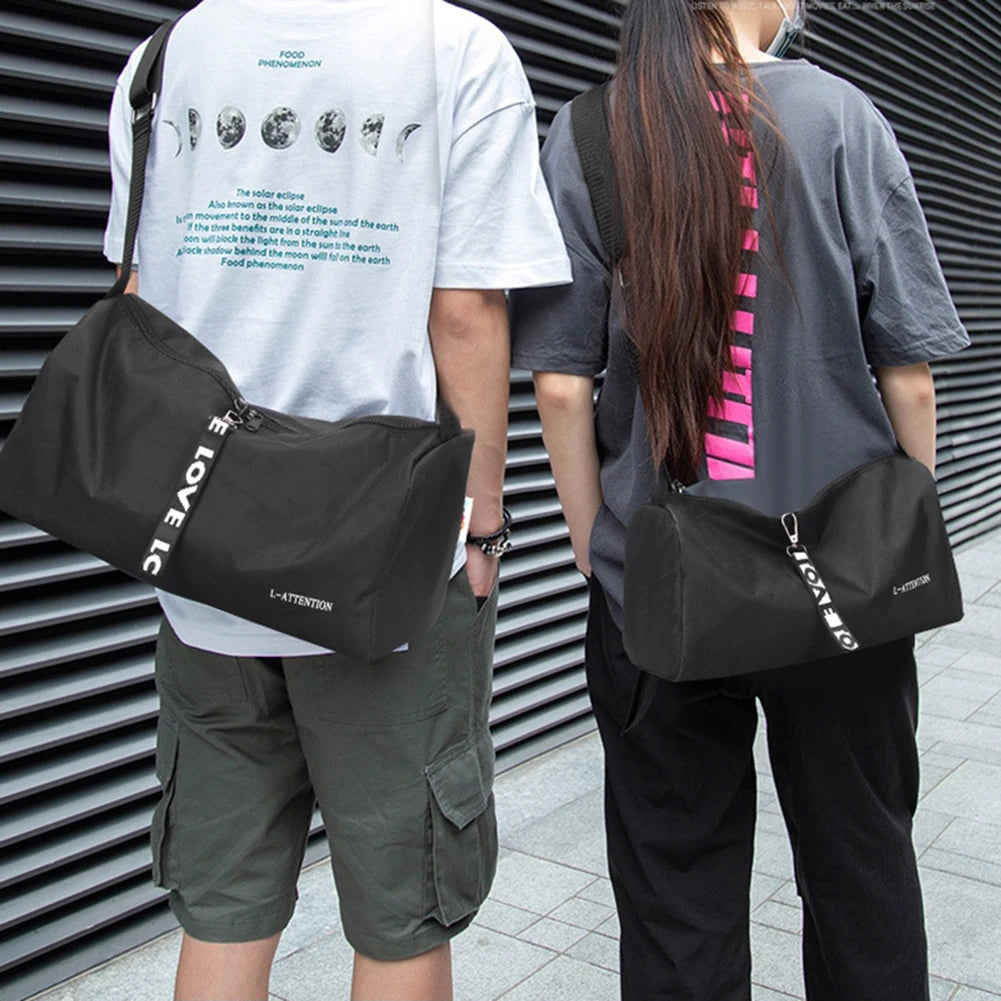 Mochila esportiva para academia, unissex, impermeável, grande capacidade, com compartimento separado para sapatos, ideal para atividades ao ar livre e viagens.