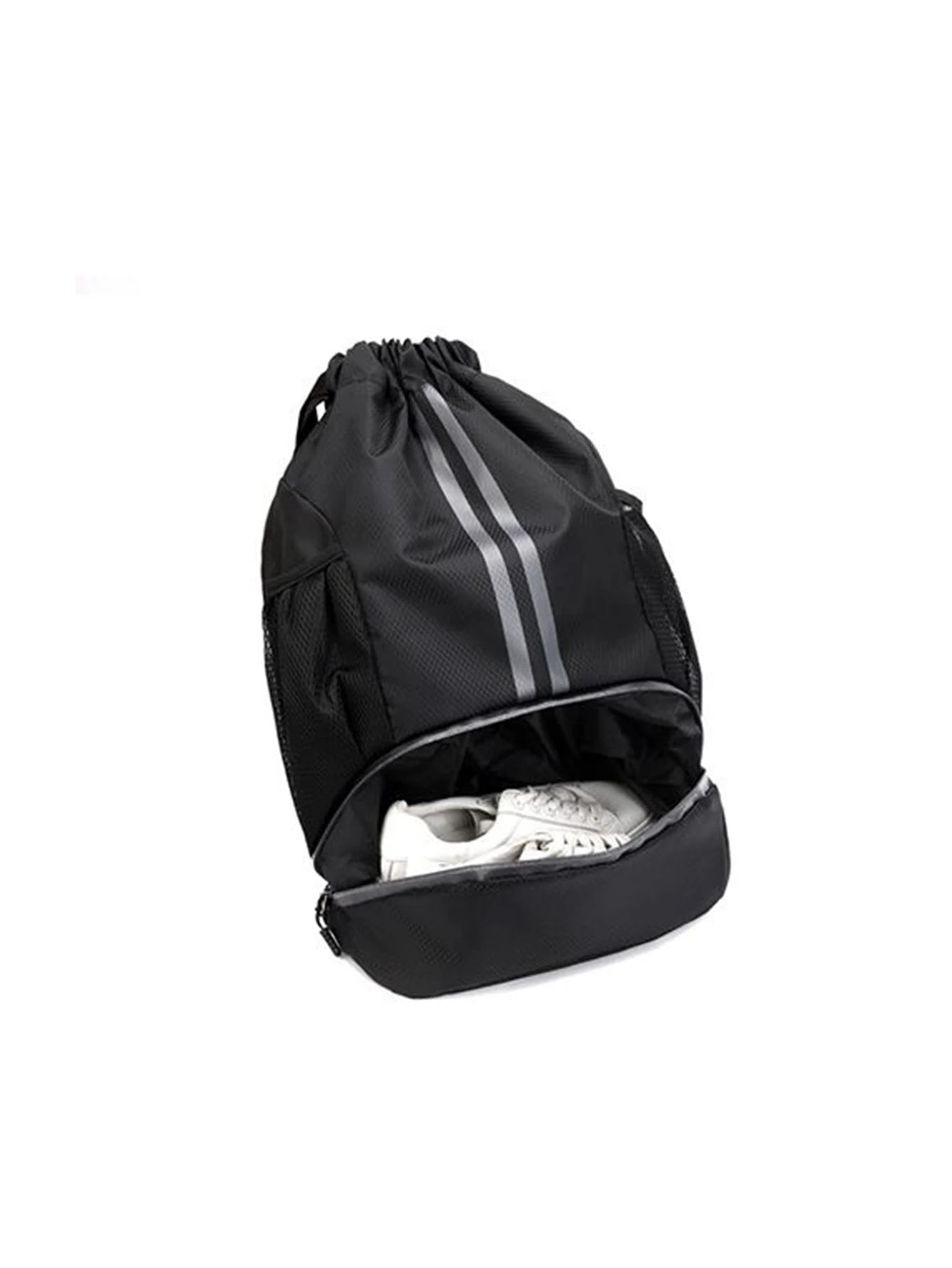 Mochila para basquete, mochila para natação, mochila feminina com divisórias para itens secos e molhados, mochila esportiva, mochila com cordão para treino e fitness.