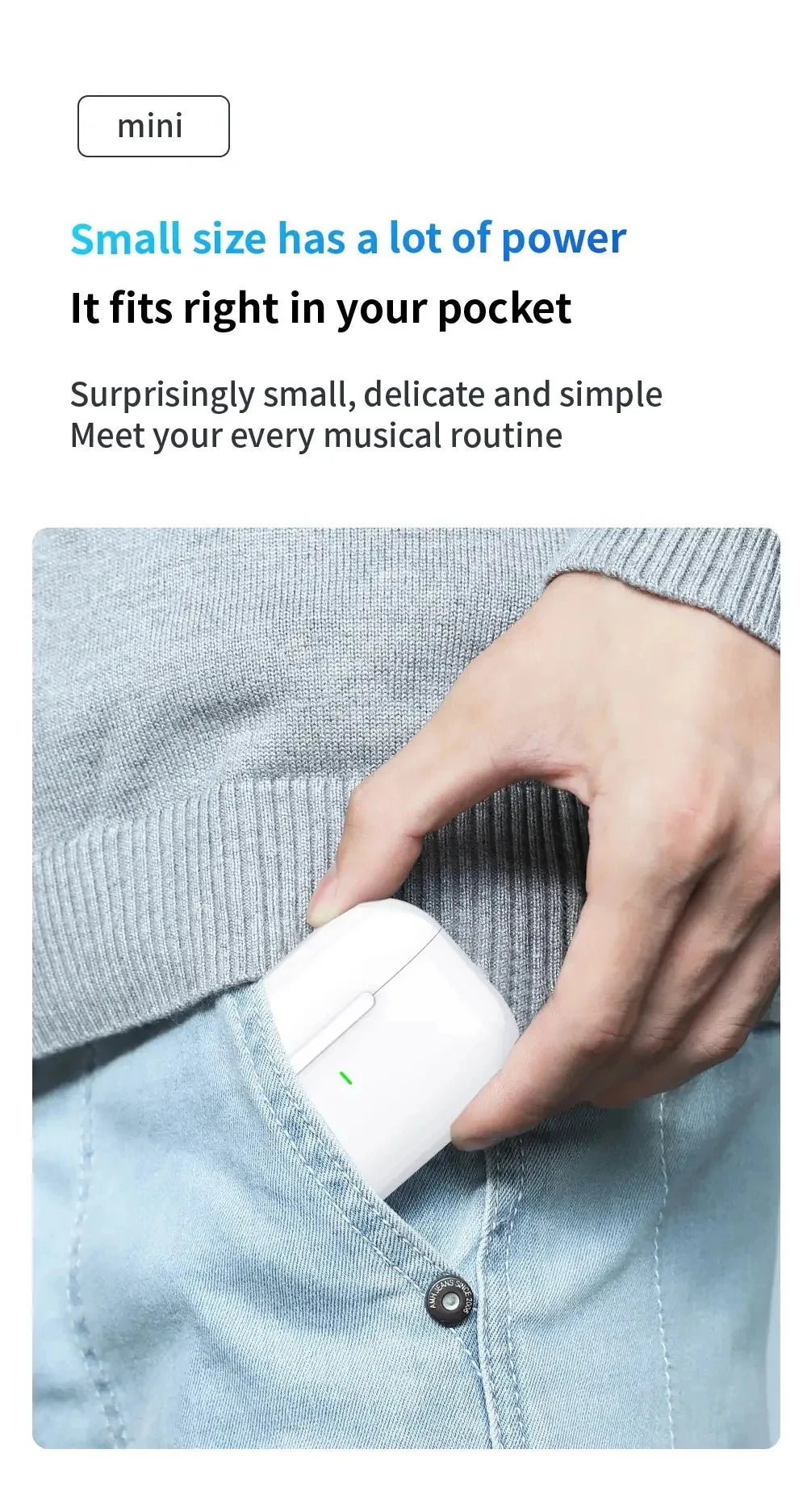 Fone de ouvido Bluetooth sem fio Air Pro5 TWS Max com estojo, cancelamento de ruído, compatível com iPhone e Android.