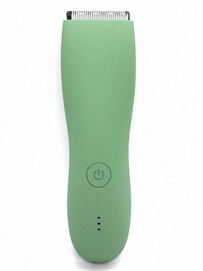 Aparador de pelos corporais masculino, aparador de pelos pubianos, lâmina de cerâmica substituível, barbeador elétrico à prova d'água.