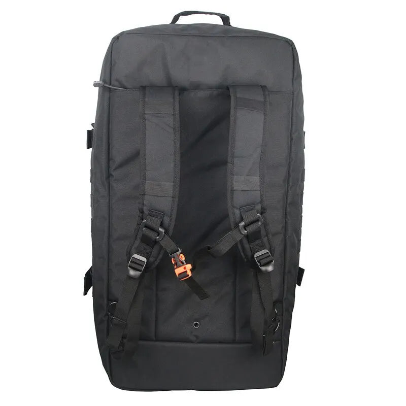 Mochilas de camping LQARMY 60L e 80L, mochila tática com sistema MOLLE para caminhadas, viagens, escaladas, esportes e academia.