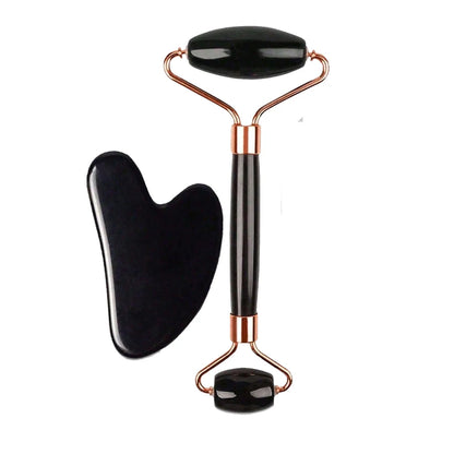 Conjunto de rolo facial de gelo para cuidados com a pele (1/2/3 peças), conjunto de rolo facial Gua Sha.Massage Roller Lifting Contouring