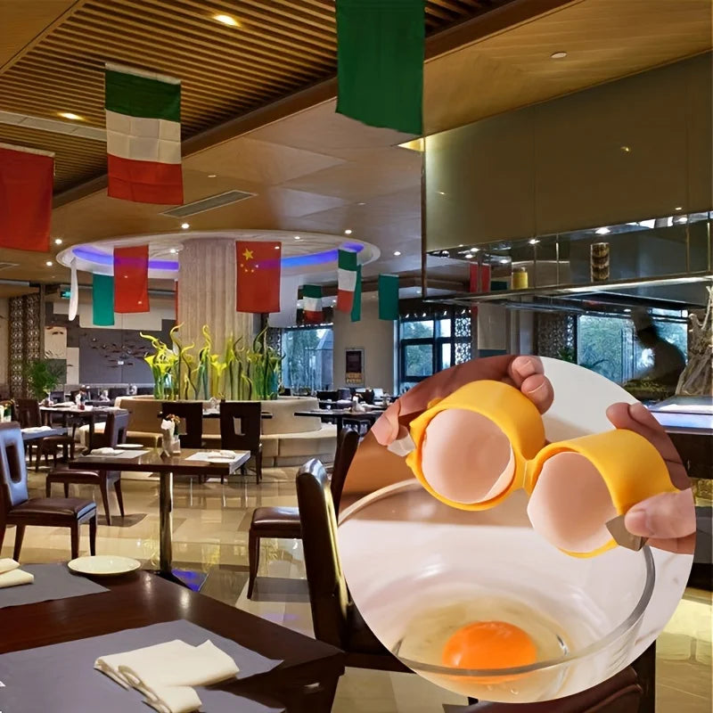 Conjunto de 3 Separadores de Casca de Ovo em Aço Inoxidável