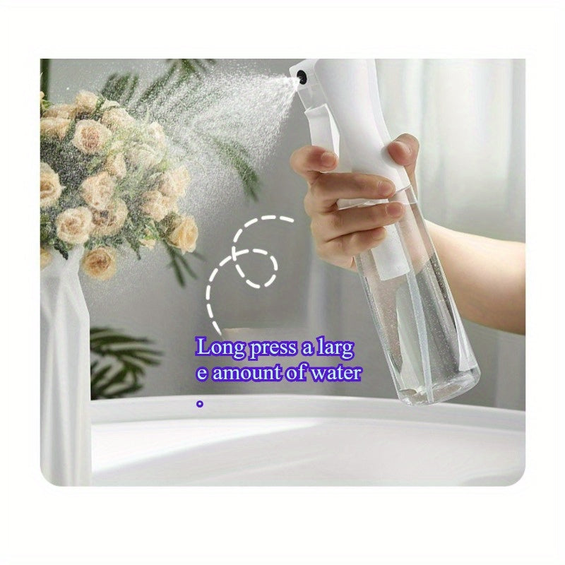 Conjunto de 1 Frasco Spray de Névoa Contínua - Pulverizador de Névoa Ultrafina | Frasco Spray de Água para Cabelo | Frascos Spray para Cabelo para Estilização, Limpeza, Salões de Beleza - 200 ml/300 ml